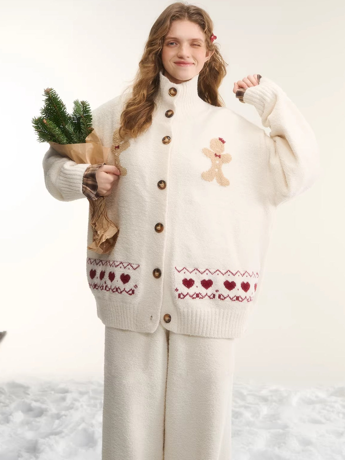 Gingerbread Knit Lounge Sweater & Pants Set