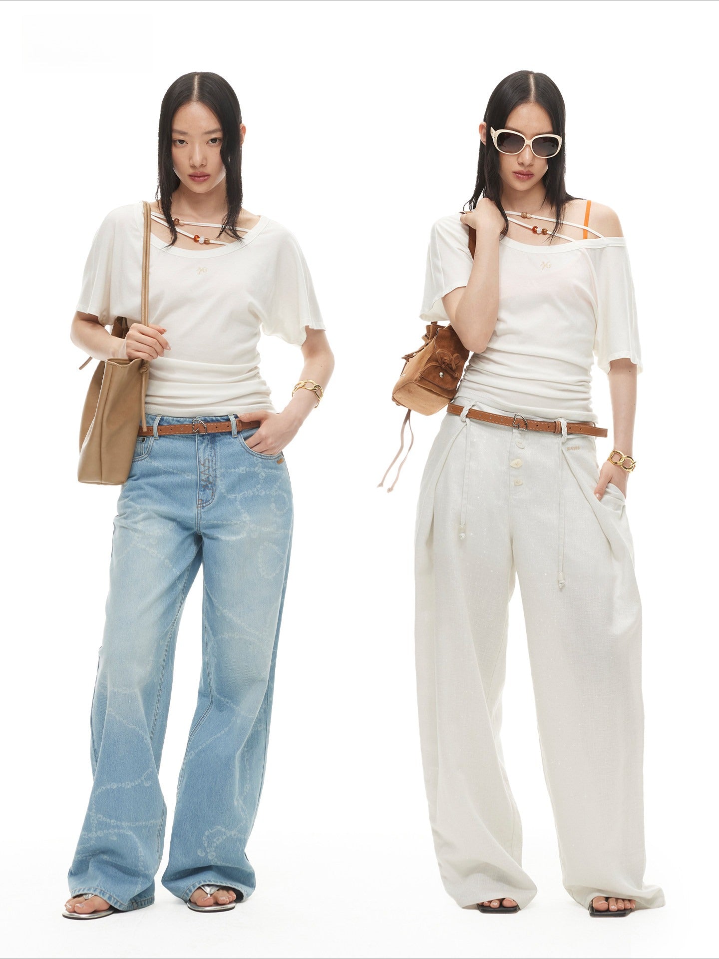 Asymmetric Hourglass Drape Tee