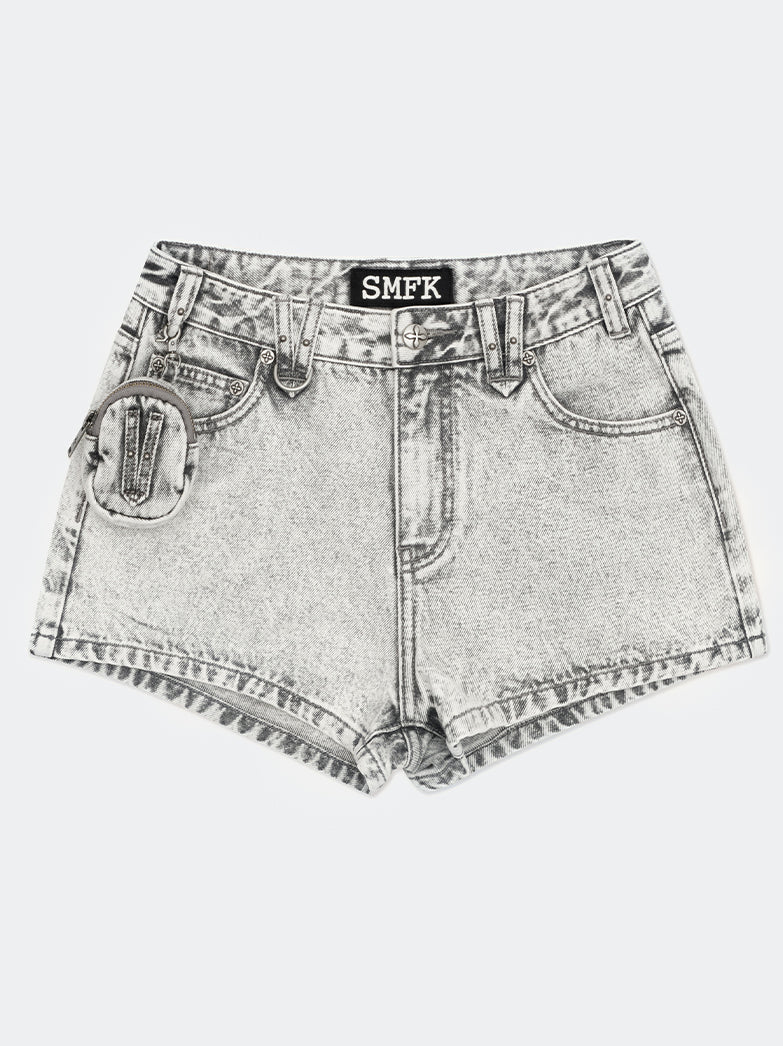 Compass Tarpan Rock Low-Waist Denim Shorts - CHINASQUAD