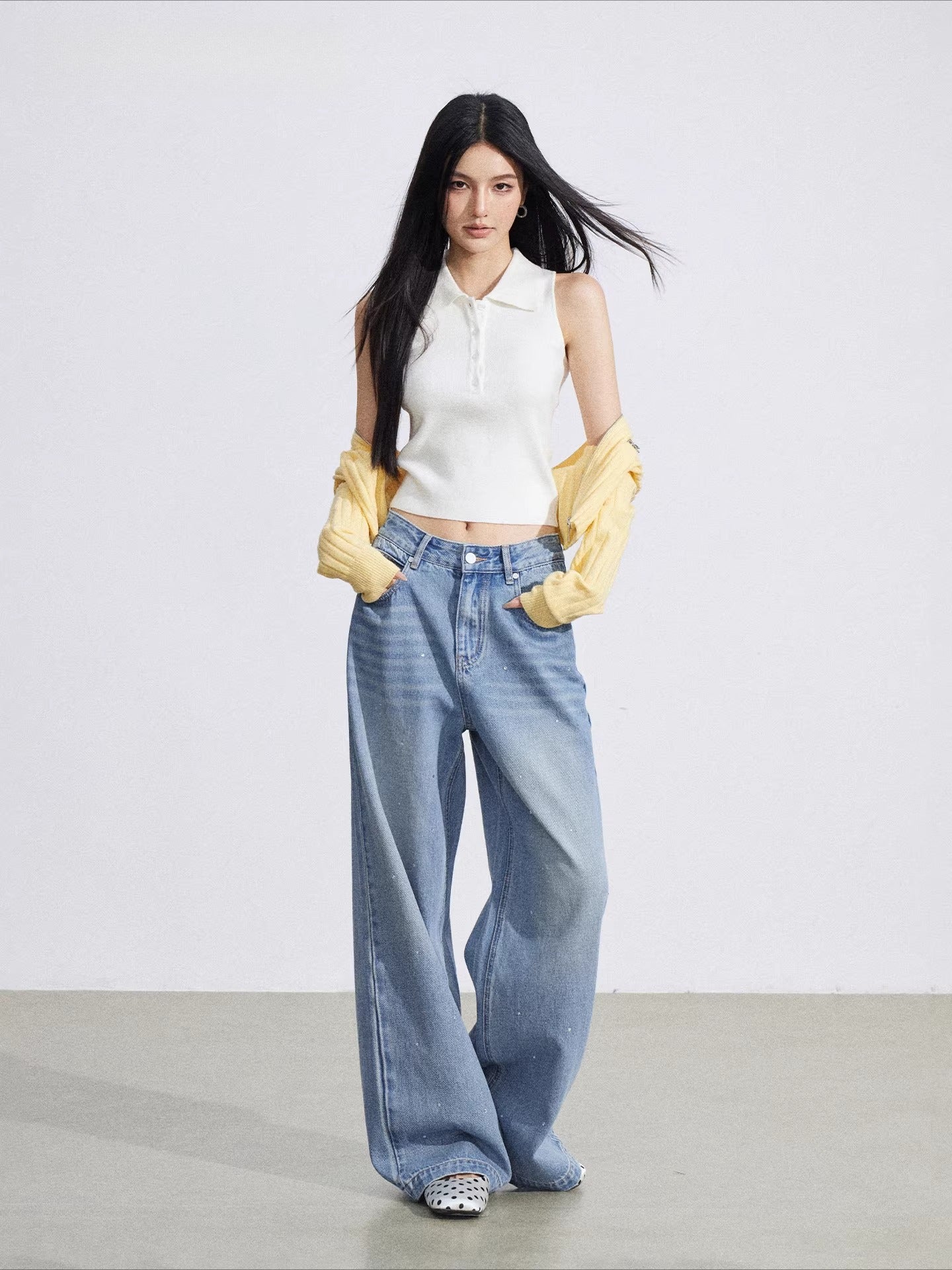 Colorblock Knit Two-Piece Set