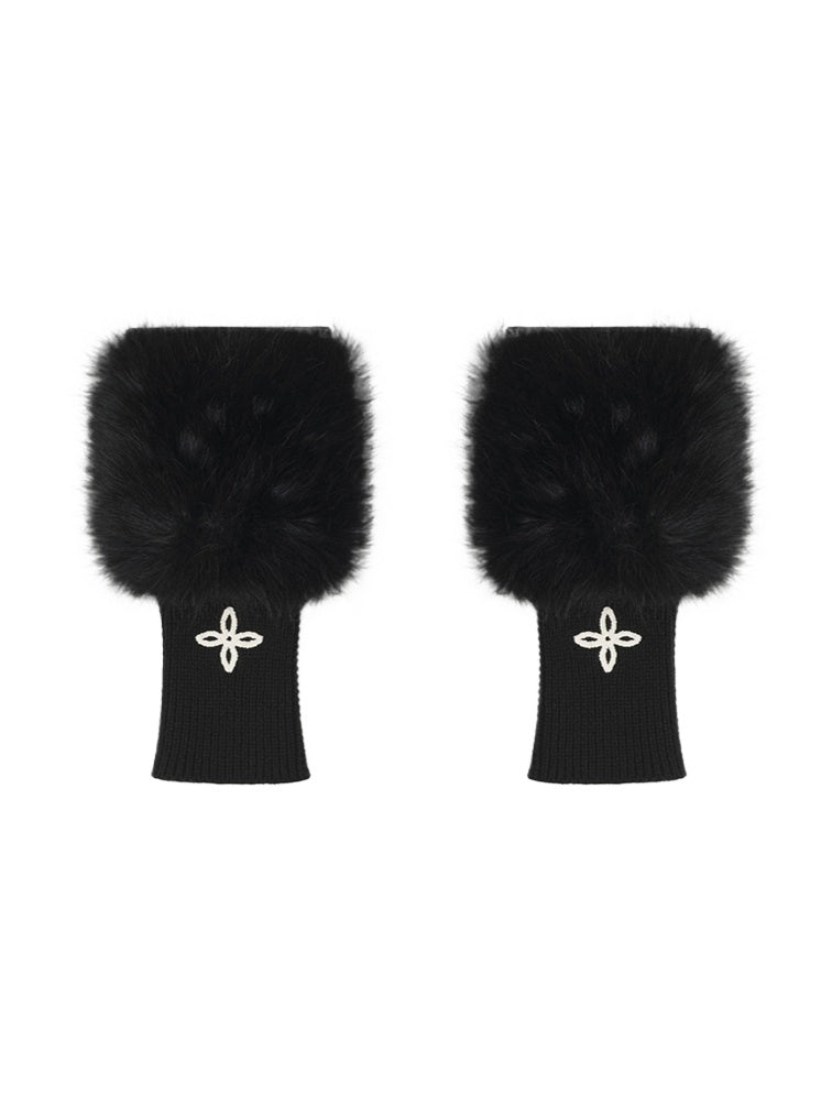 SMFK Compass Snowman Furry Gloves - CHINASQUAD