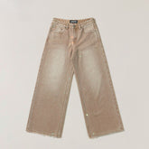 Wild Diamond Handcrafted Wide-Leg Denim Pants - CHINASQUAD