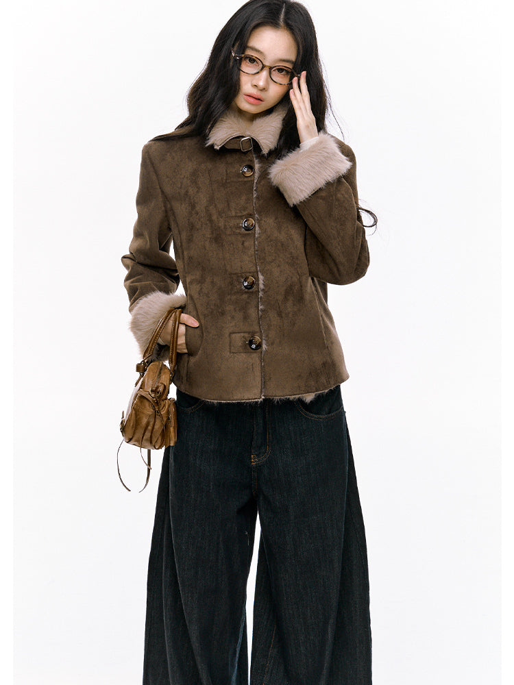 Slim-Fit Furry Jacket - CHINASQUAD