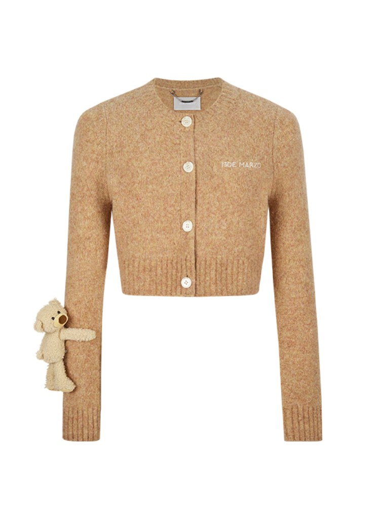 Short Knitted Cardigan Sweater Jacket - CHINASQUAD