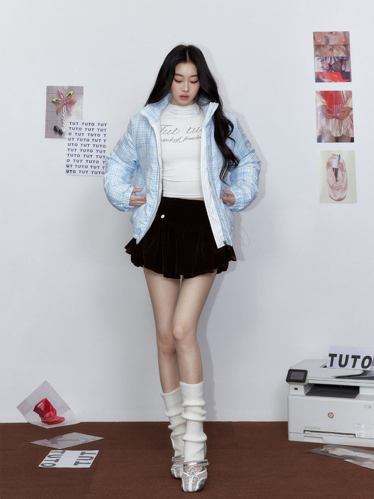 Letter Rhinestone Half-High Collar Base Shirt - CHINASQUAD