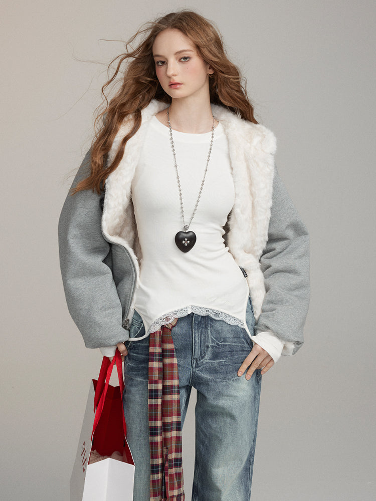 Reversible Fleece Hooded Zip-up Jackets - CHINASQUAD