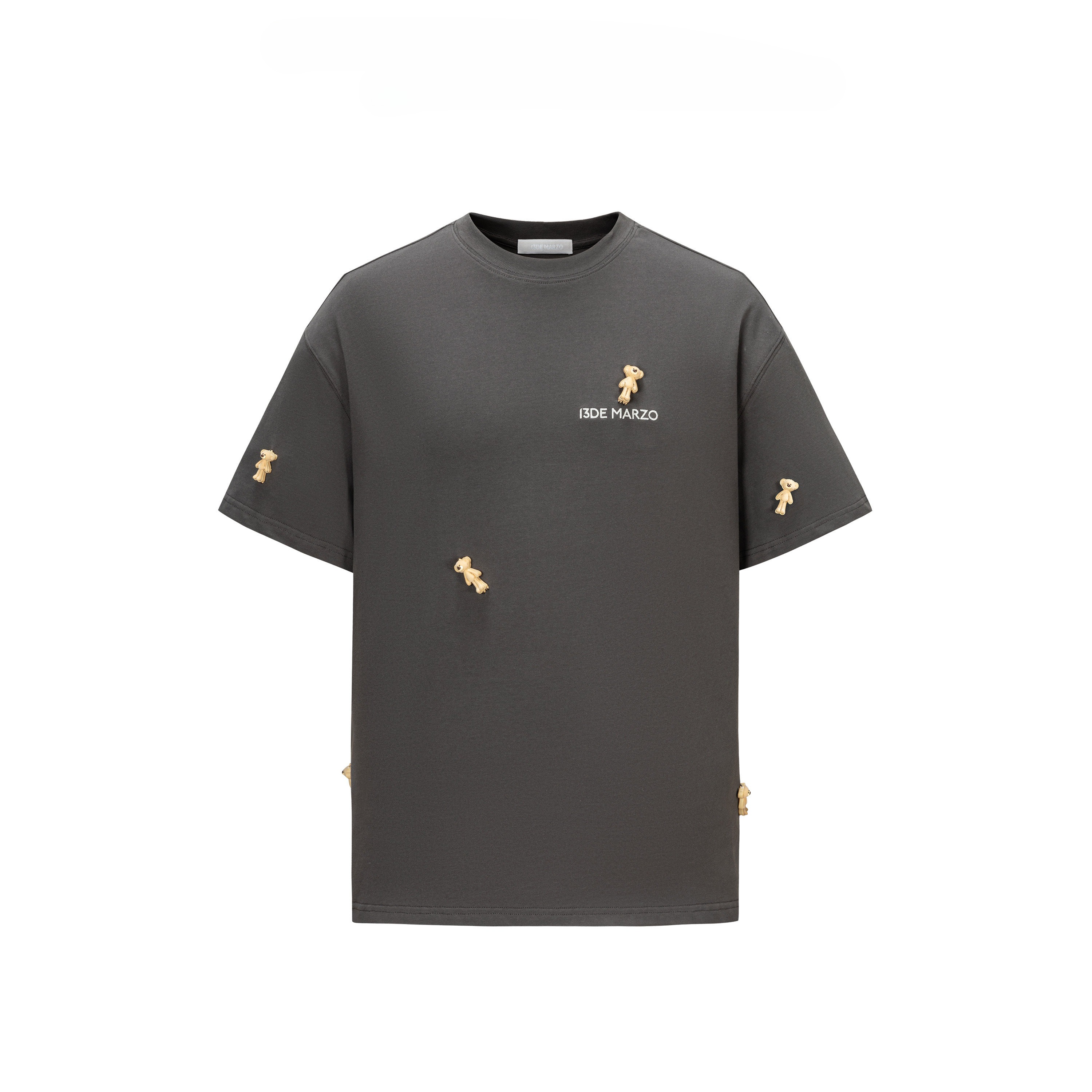 Mini Flocked Bear Oversized T-shirt