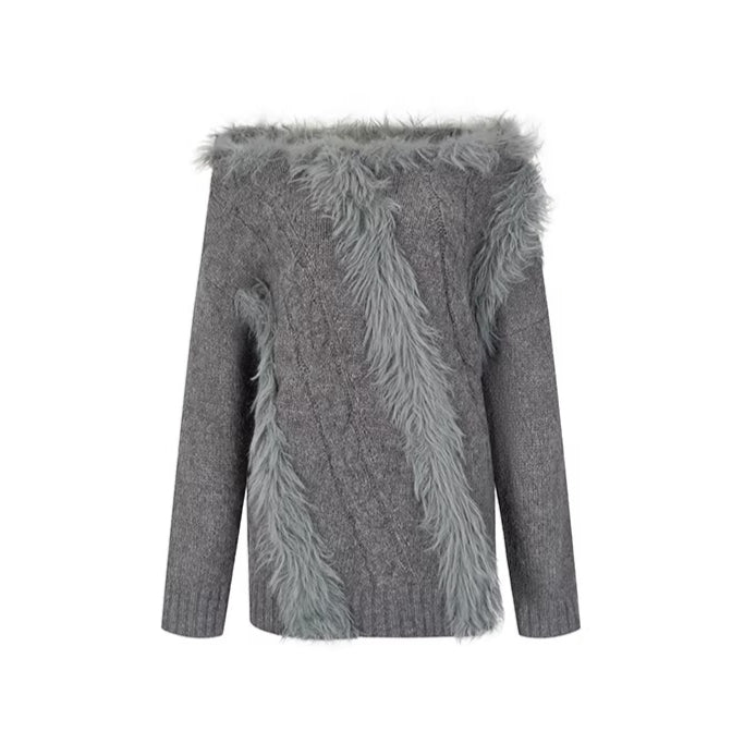 Color-Blocked Wool-Blend Knit Top