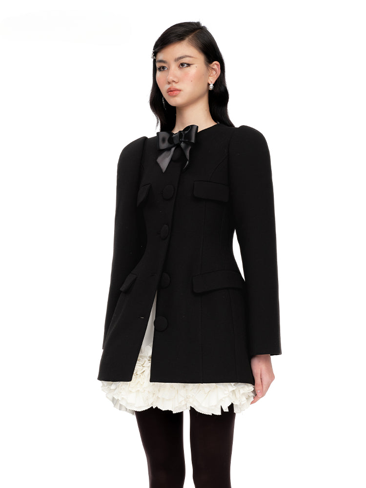 Wool Blend Belted Jacket - CHINASQUAD