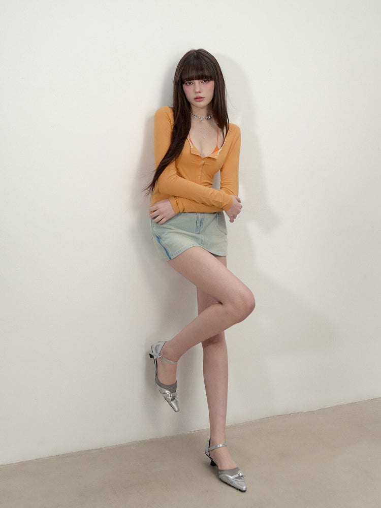 Button Lightweight Long Sleeve UV Protection T-shirt - CHINASQUAD