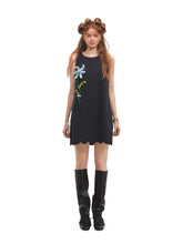 Hand-Crocheted Flower Sleeveless Vest Dress - CHINASQUAD