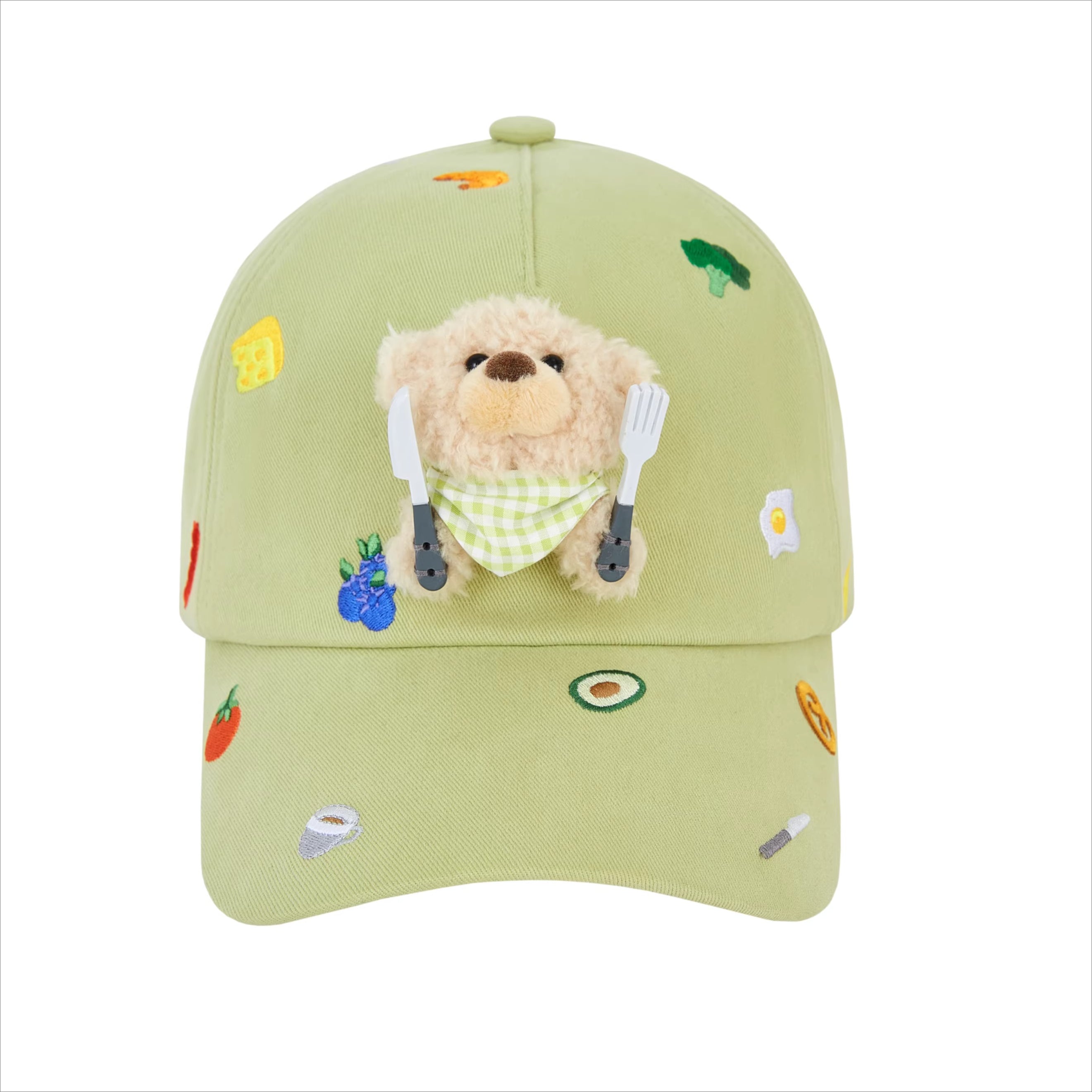 Breakfast Embroidery Baseball Cap