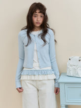 Fake Two-piece Ruffle Top - CHINASQUAD