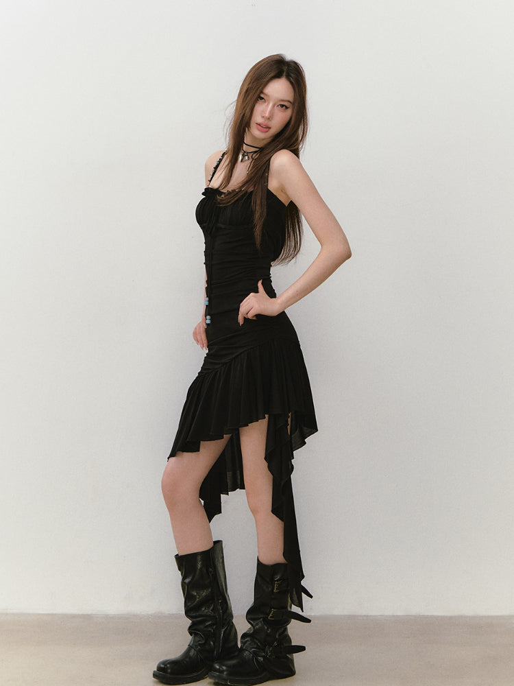 Beaded Mesh Bodycon Dress - CHINASQUAD