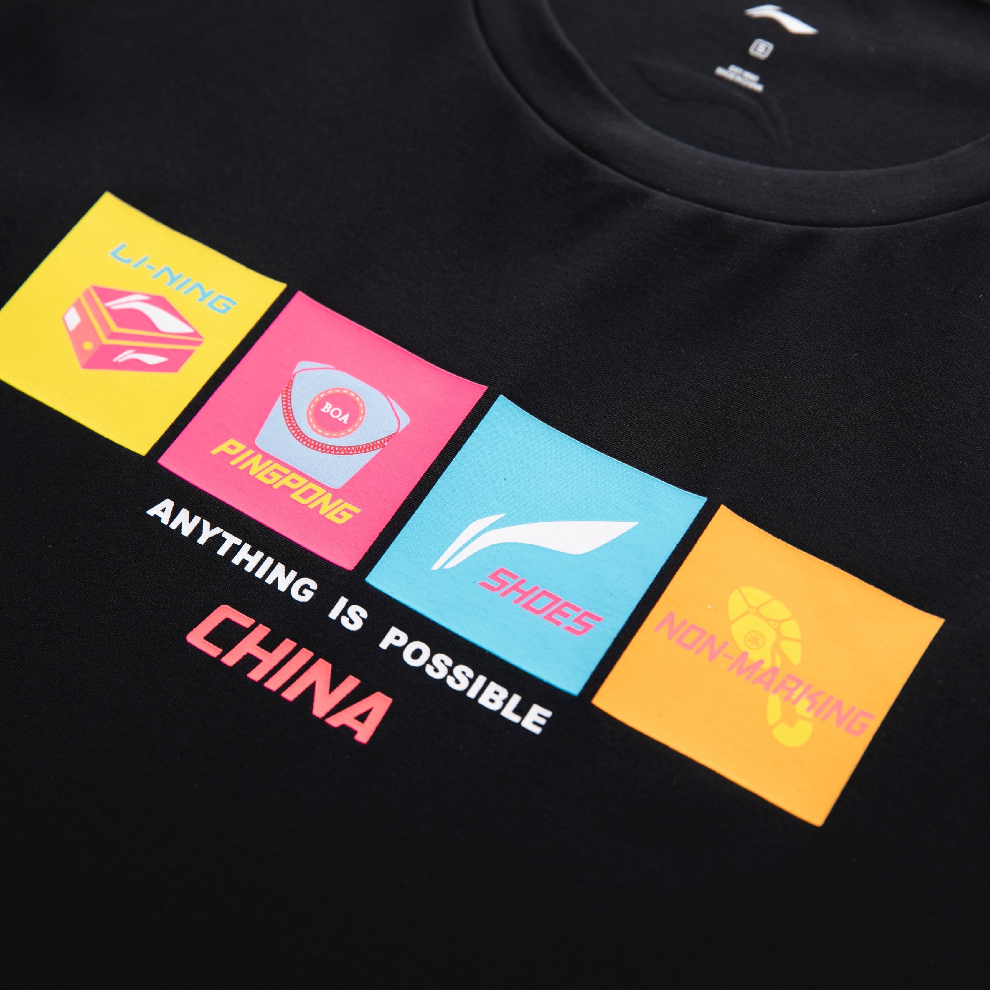 Li-Ning Ping Pong Series Printed Crewneck T-Shirt - CHINASQUAD