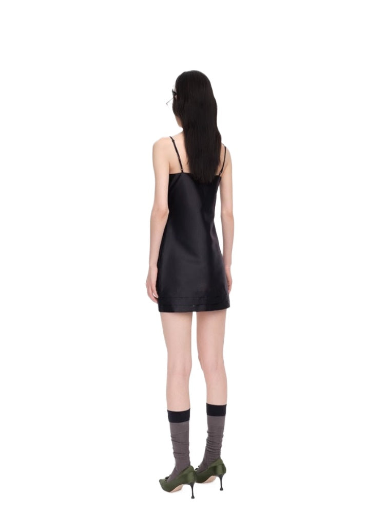 Hollow Bow Tie Strap Dress - CHINASQUAD