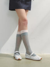 Color Block Miu Style Mid-Calf Socks - CHINASQUAD