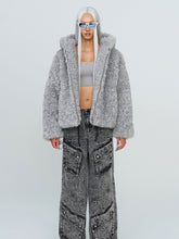 Cross Patch Fur Coat - CHINASQUAD