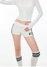 Rhinestone Hip-hugger Shorts - CHINASQUAD