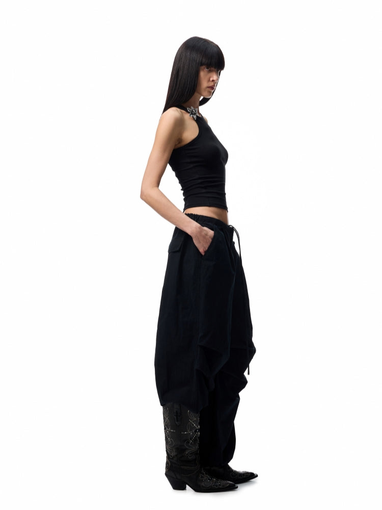 Basic Solid-Color Embroidered Slim-Fit Vest - CHINASQUAD