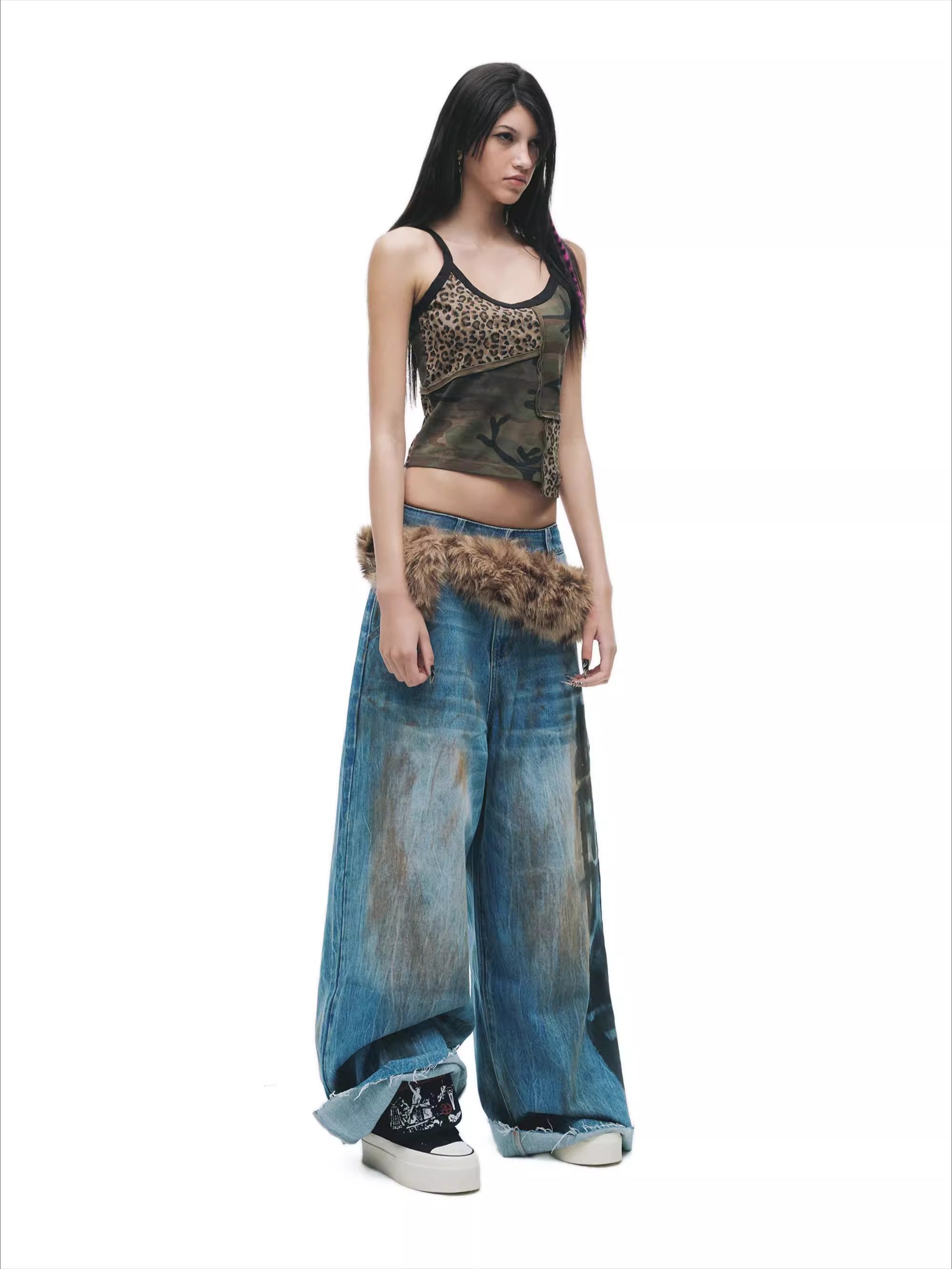 Asymmetric Remake Punk Camisole