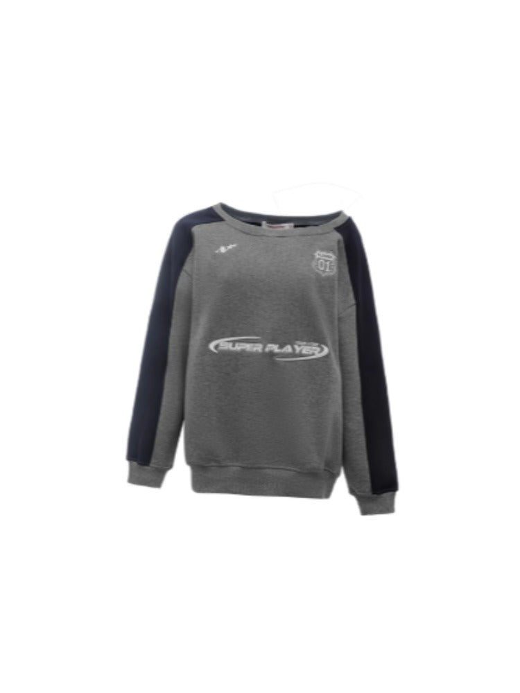 Off-Shoulder Sports Jersey Sweatshirt - CHINASQUAD