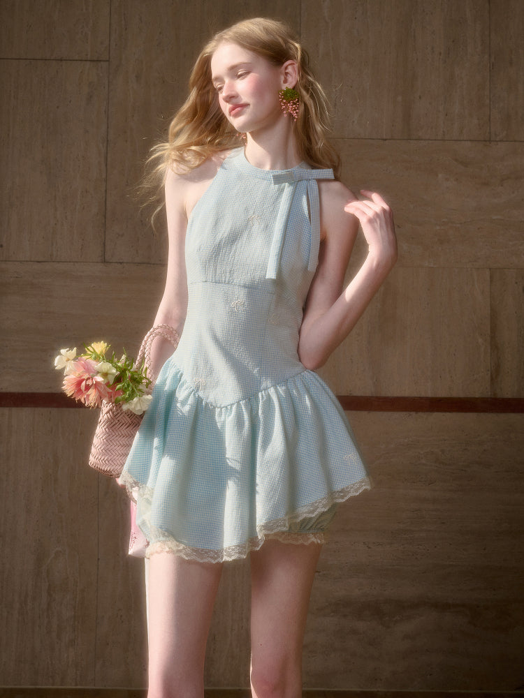 Summer Cool Sea Salt Blue Dress - CHINASQUAD