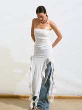 Asymmetrical Ruffle Bandeau Dress - CHINASQUAD