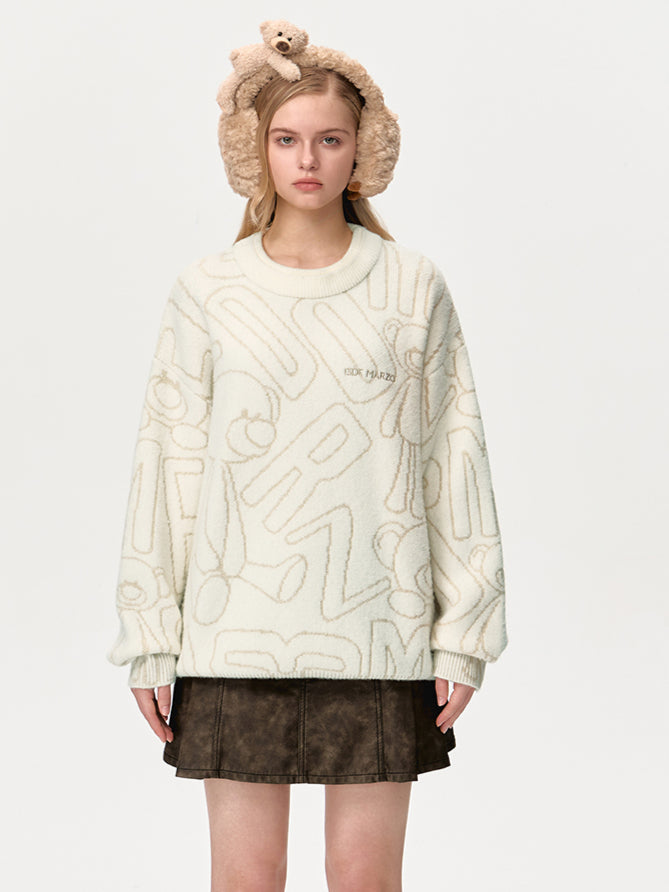 Bear Logo Sketch Jumper - CHINASQUAD