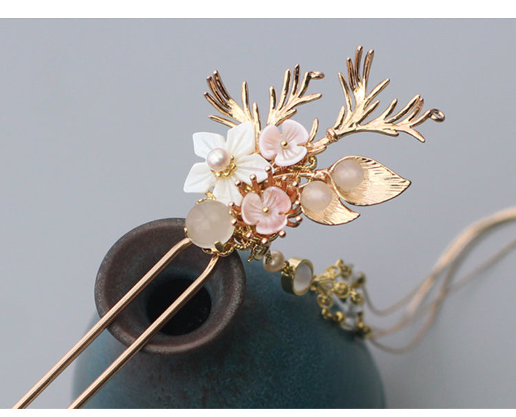 Handmade Osmanthus Dew Hanfu Hairpin - CHINASQUAD