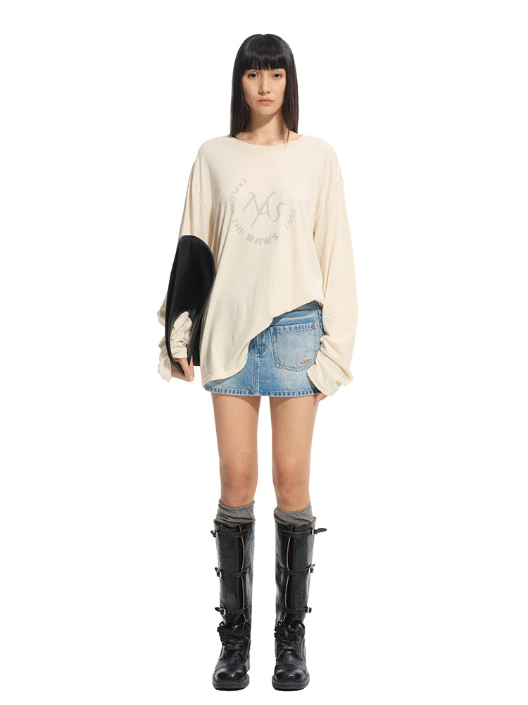 Vintage Washed Casual Loose T-Shirt - CHINASQUAD