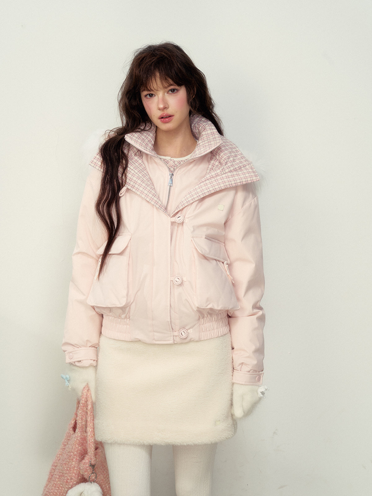 Cozy Wool Blend Mini Skirt - CHINASQUAD