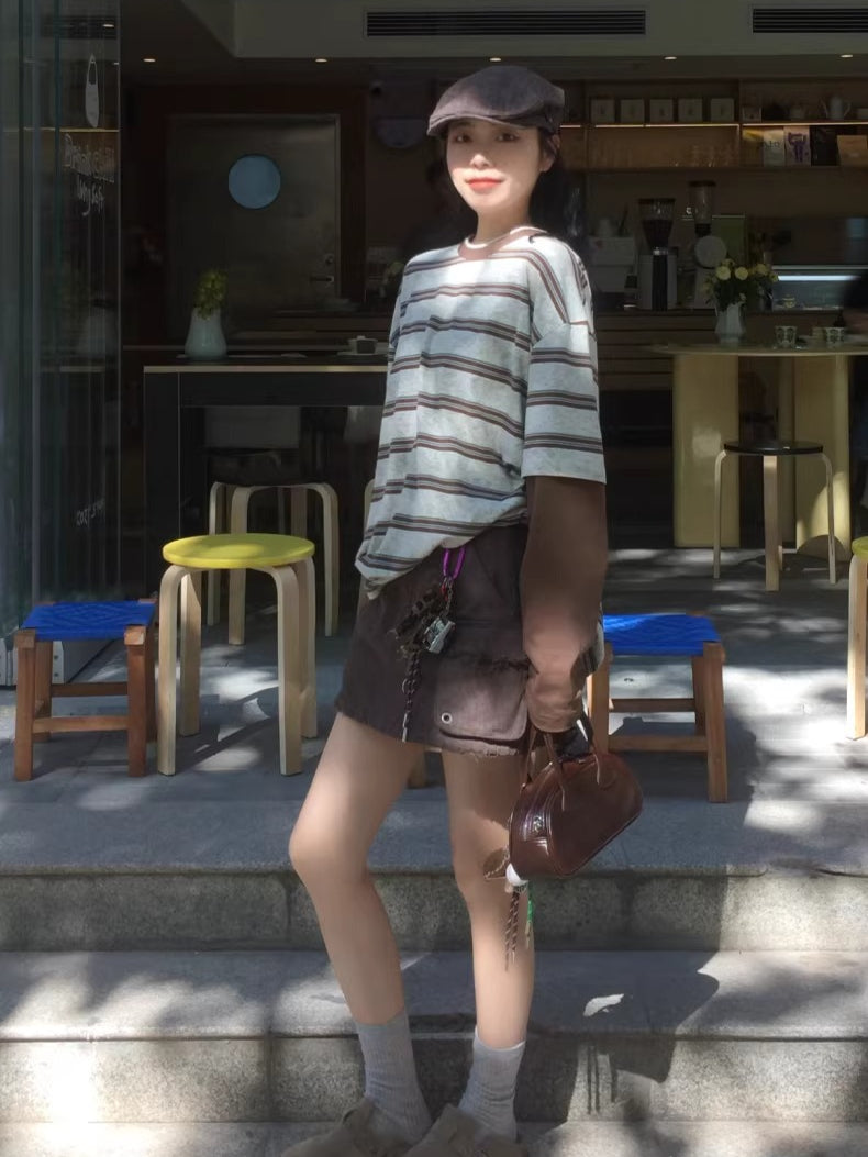 Embroidered Washed Utility Forward Cap