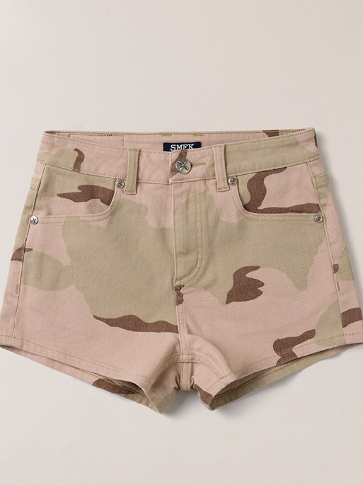 Compass Dancer Denim Flat Shorts Desert Camouflage - CHINASQUAD
