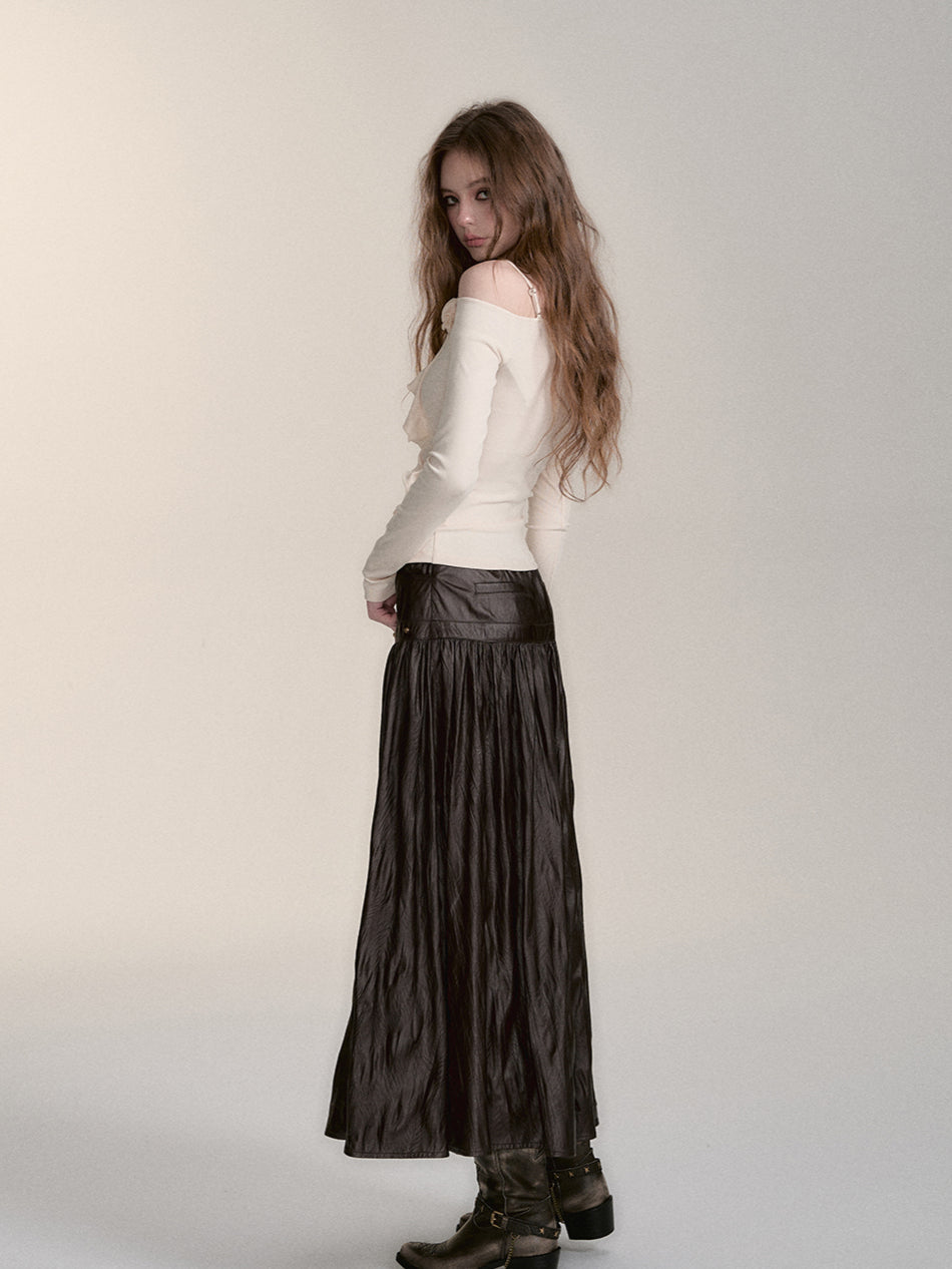 Unique Strap Slim Fit Blouse - CHINASQUAD