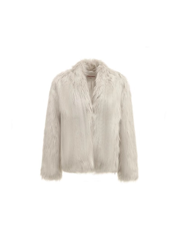 Faux Fox Fur Short Coat - CHINASQUAD