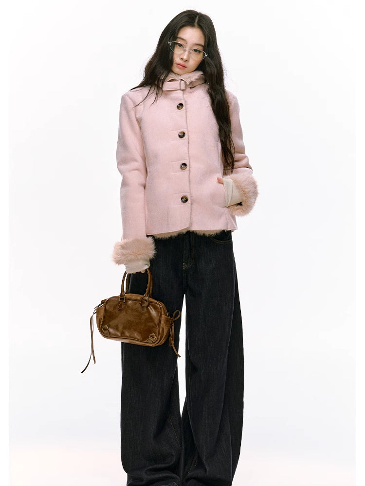 Slim-Fit Furry Jacket - CHINASQUAD