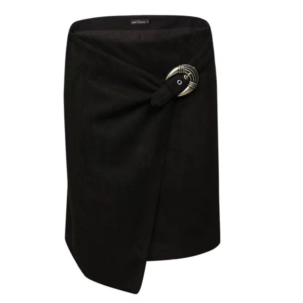 Detachable Two-Way Leather Skirt–Pants