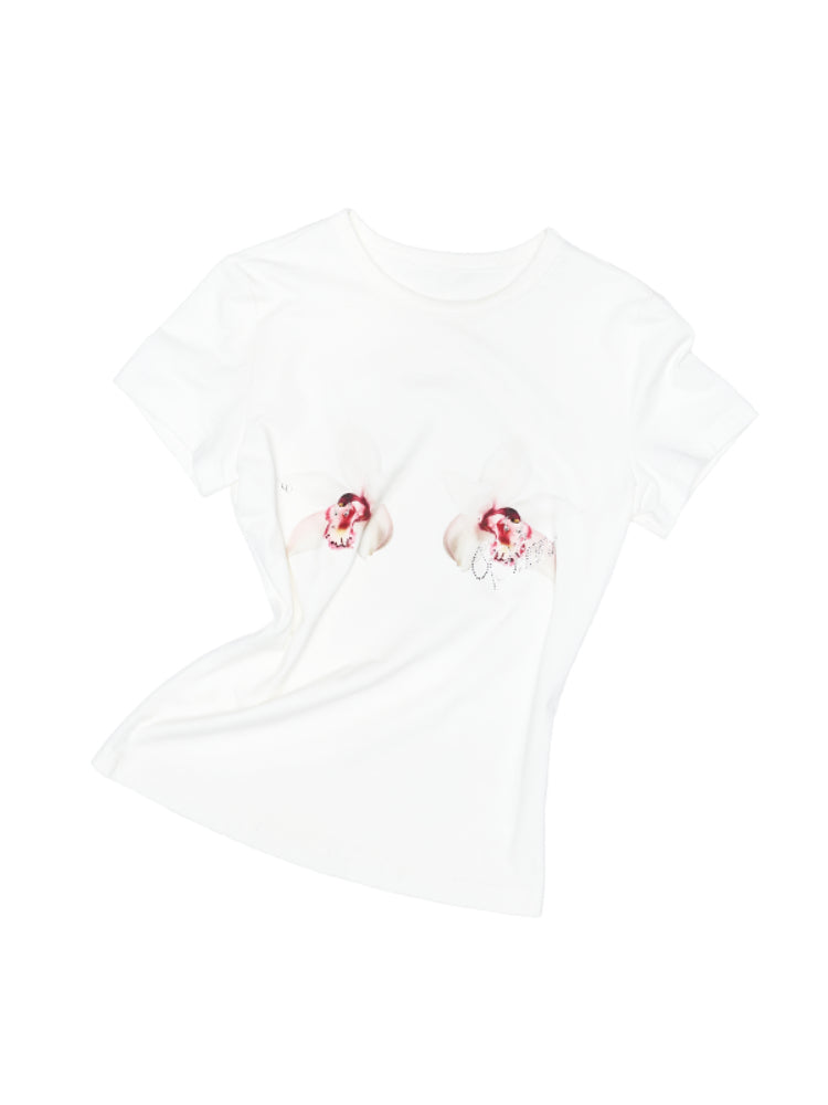 Printed Slim-Fit Short Sleeve T-shirt - CHINASQUAD