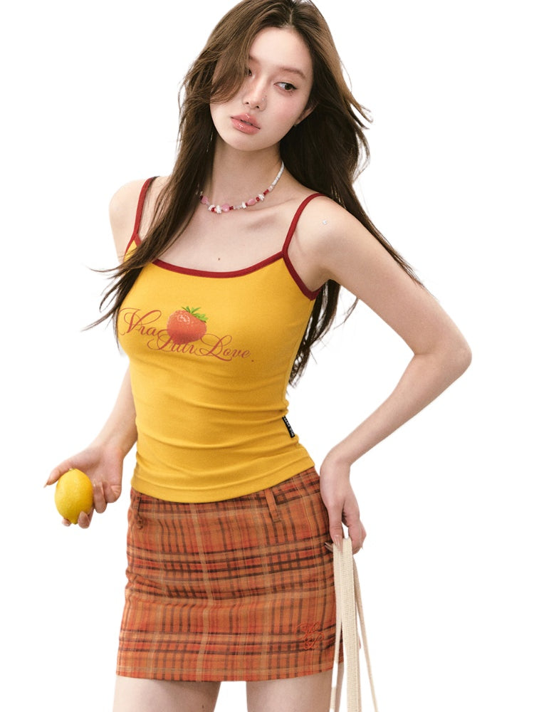 Striped Zipper Two-Way Skirt - CHINASQUAD
