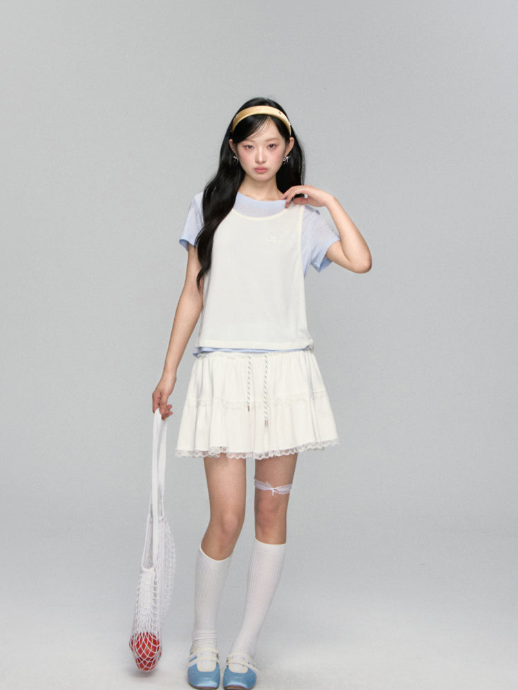 Round-neck Short-sleeve Vest - CHINASQUAD