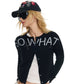 Soft Wool Punk Letter Knit Cardigan - CHINASQUAD