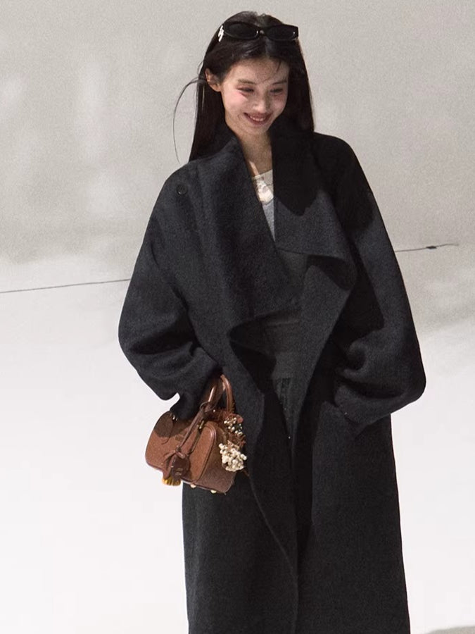 Tailored Pure Wool Long Coat