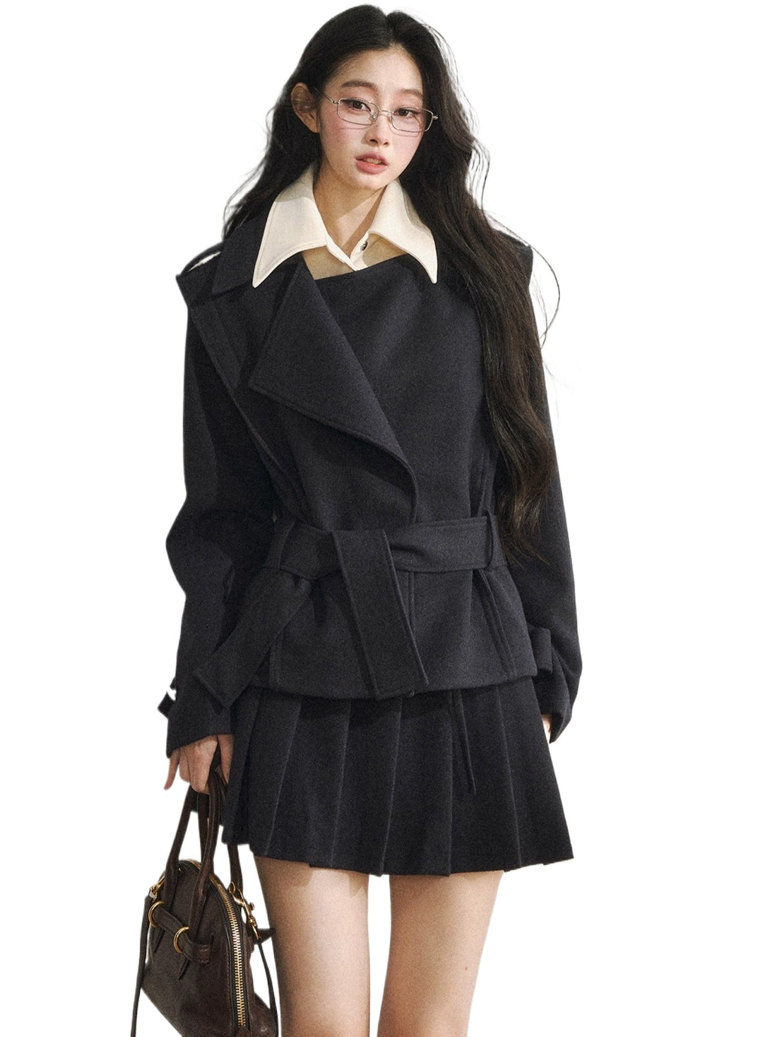 Vintage-Inspired Quilted Blazer & Skirt Set