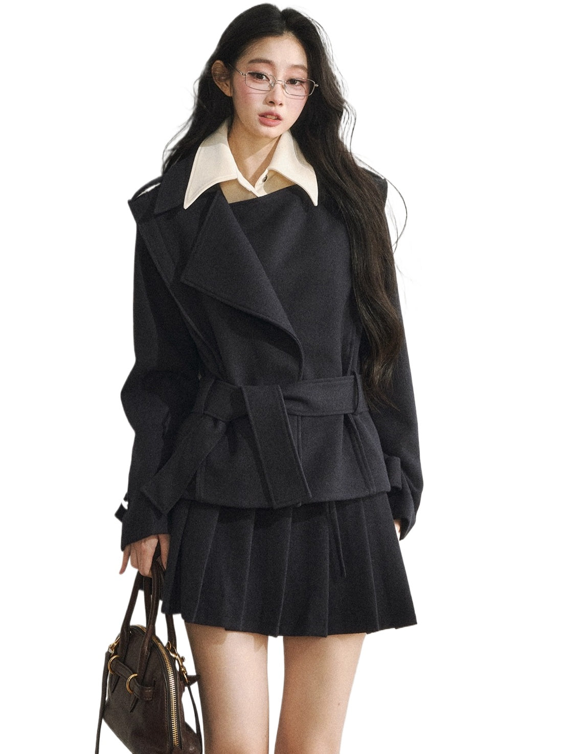Vintage-Inspired Quilted Blazer & Skirt Set