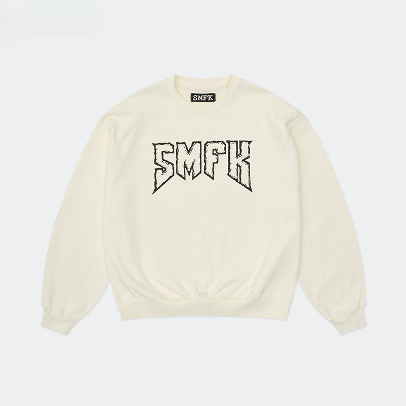 Black & White Rock Oversized Hoodie - CHINASQUAD