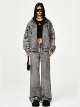 Garden Oversized Denim Hoodie - CHINASQUAD