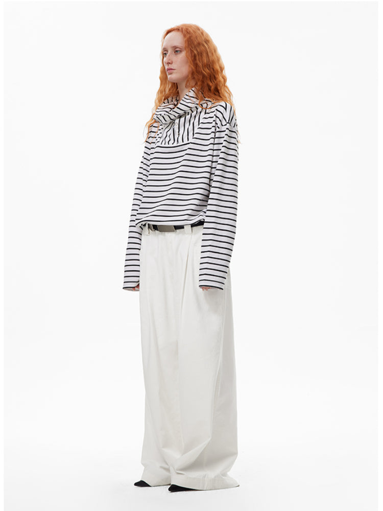 Oversized Tailored Wide-Leg Pants - CHINASQUAD