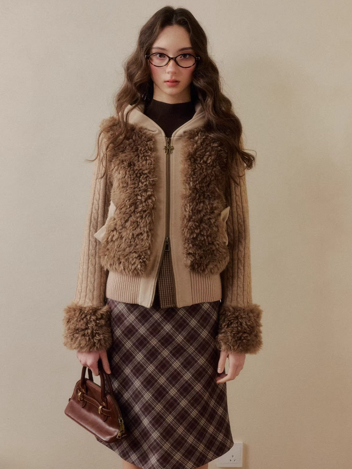 Vintage Patchwork Warm Knit Jacket