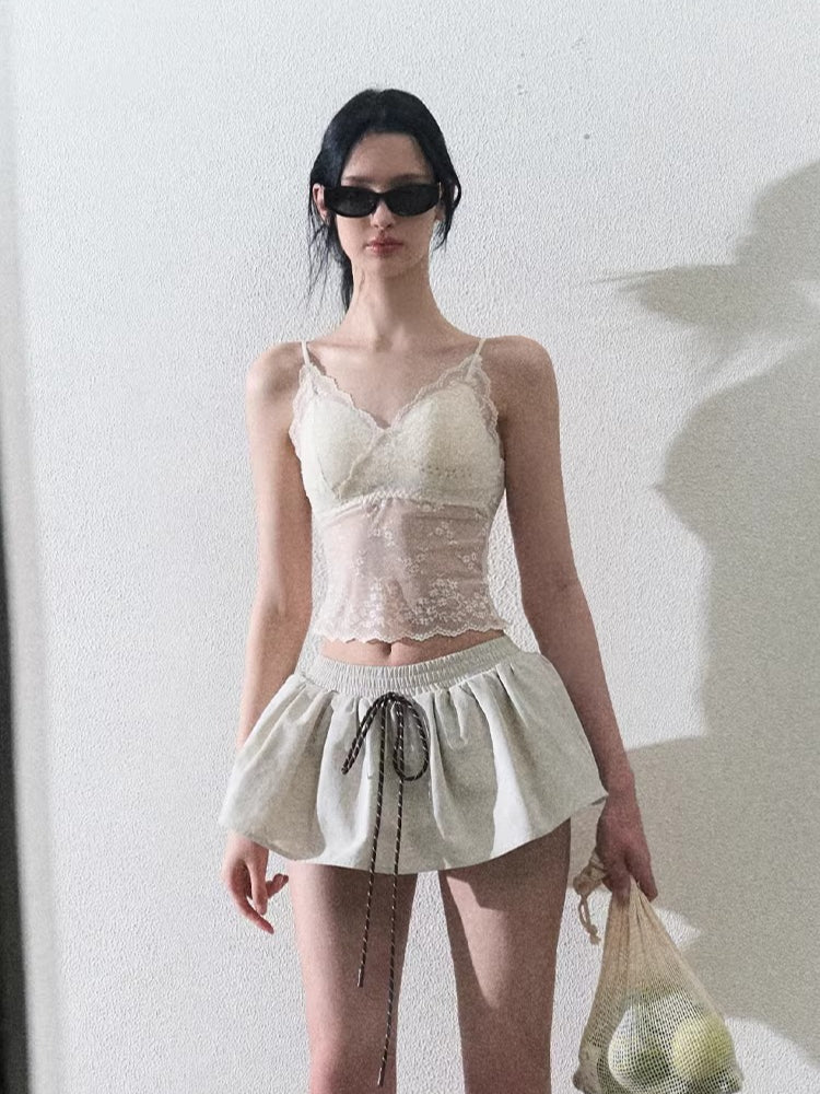 Lace Slim-Fit Camisole Base Layer